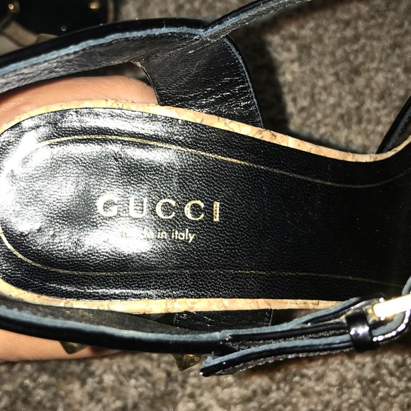 Gucci Black Sandals Size 37.5 - Picture 6 of 8